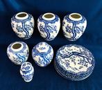 11 items Sakura Blossom Blauw Wit servies Japan Niet Gemerkt, Antiek en Kunst, Ophalen