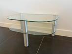 Glazen televisietafel, Minder dan 55 cm, Rond, Ophalen, 45 tot 60 cm