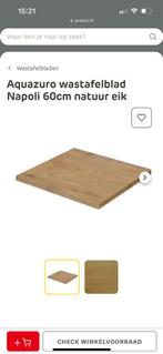 Wasbladen aquazuro 60cm natuur eik, Huis en Inrichting, Ophalen, Zo goed als nieuw, 50 tot 100 cm, Minder dan 100 cm