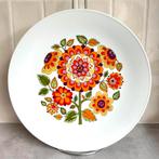 Vintage Retro Serveerbord Seltmann Weiden Flower Power ‘70s, Ophalen of Verzenden, Zo goed als nieuw, Bord(en), Overige stijlen