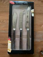 Solingen set kaasmessen - 4 delig- Nieuw, Ophalen of Verzenden, Zo goed als nieuw, Rvs of Chroom