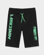 Minecraft zwart groen short sweatshort van biokatoen mt 164, Broek, C&A, Nieuw, Ophalen of Verzenden