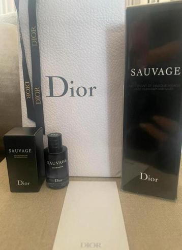 Dior Sauvage face cleanser & mask + Sauvage miniatuur edp beschikbaar voor biedingen