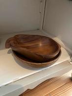 Twee vintage houten schaaltjes, Huis en Inrichting, Woonaccessoires | Schalen en Manden, Ophalen of Verzenden, Zo goed als nieuw