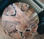 Houten salontafel, Ophalen, 50 tot 100 cm, Rond, 50 tot 100 cm
