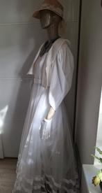 Trouwjurk wit  met los jasje maat m/l, Ophalen of Verzenden, Gedragen, Wit, Trouwjurk