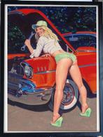 [Poster in Frame] Sexy Garage Pn Up Girl Art, Verzamelen, Posters, Verzenden, Nieuw, A1 t/m A3, Film en Tv