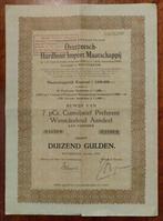 Overzeesch Hardhout Import Maatschappij Winstdelend aandeel, 1920 tot 1950, Aandeel, Verzenden