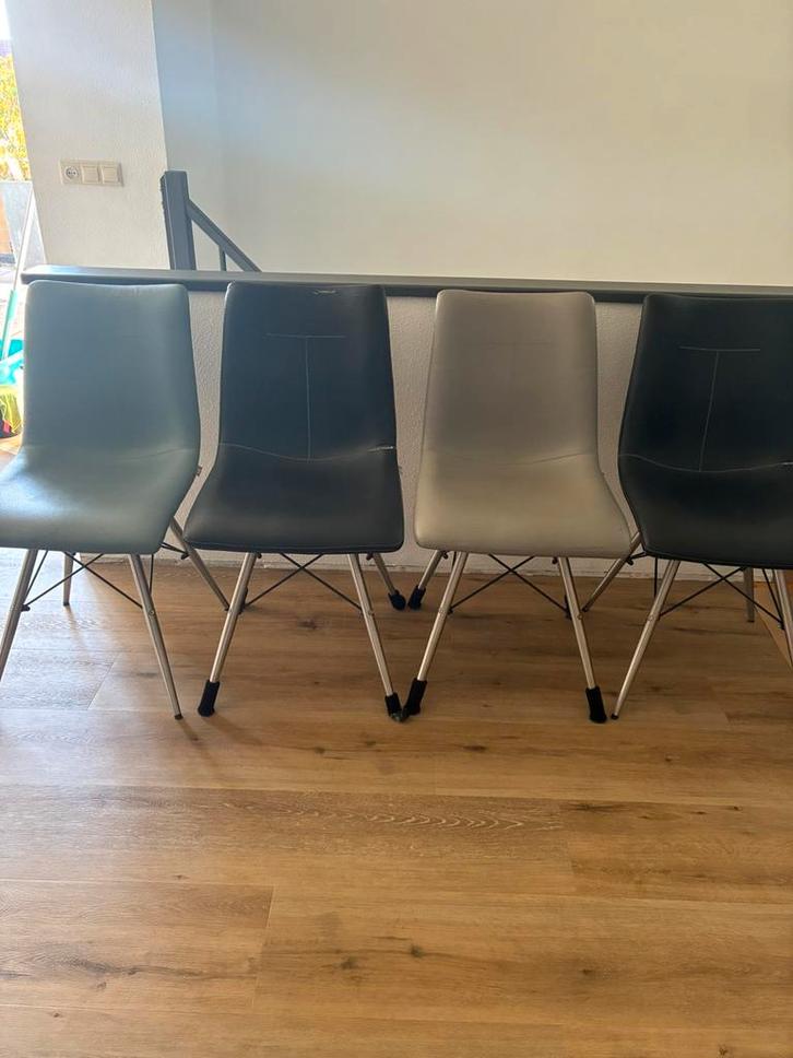 Xooon Eettafel stoelen, Huis en Inrichting, Stoelen, Gebruikt, Vijf, Zes of meer stoelen, Leer, Overige kleuren, Ophalen