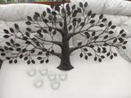 Decoratieve Metalen boom met 6 glazen waxinelicht houders, Ophalen