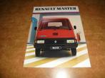 brochure Renault Master  1983, Ophalen of Verzenden, Zo goed als nieuw, Renault