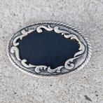 Western country cowboy cowgirl riemgesp buckle zwart, Zwart, Nieuw, Ophalen of Verzenden, 5 cm of meer