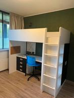 IKEA Småstad hoogslaper wit/zwart met bureau, Kinderen en Baby's, Kinderkamer | Stapelbedden en Hoogslapers, Ophalen, Hoogslaper