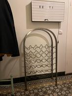 Stevig ijzeren wijnrek voor 35 flessen, Ophalen, Zo goed als nieuw, 25 flessen of meer, Metaal