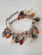 Vintage/Retro Natuurstenen armband., Overige materialen, Gebruikt, Met edelsteen, Ophalen of Verzenden