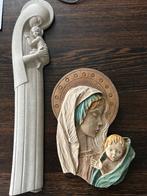 Keramieken Maria beeldjes voor aan muur, Ophalen of Verzenden