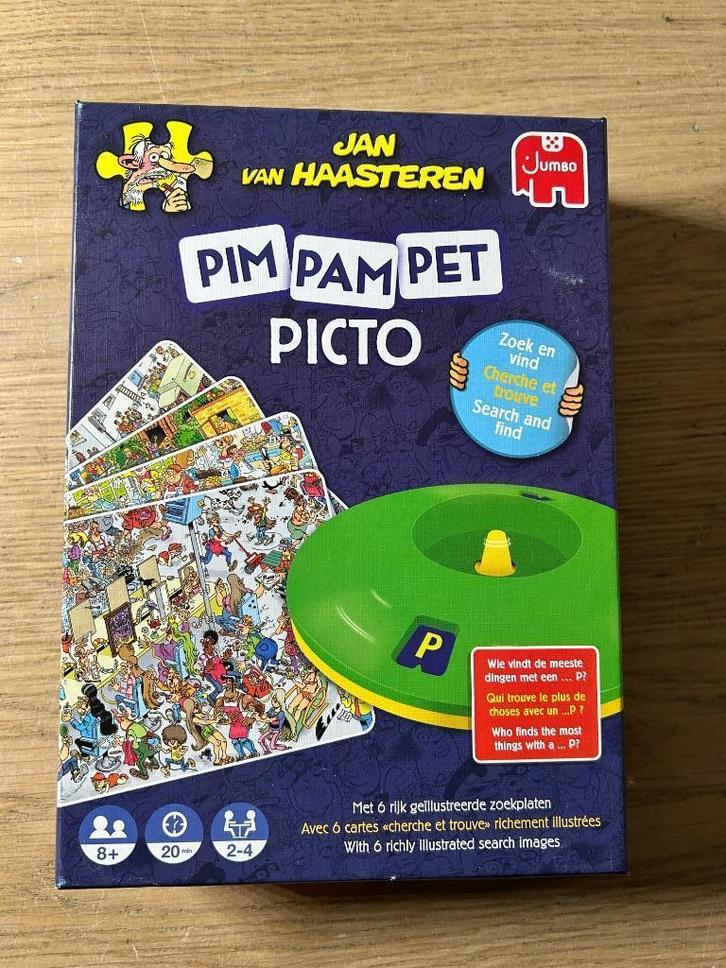 Jan van Haasteren Pim Pam Pet Picto, Hobby en Vrije tijd, Gezelschapsspellen | Kaartspellen, Zo goed als nieuw, Ophalen of Verzenden