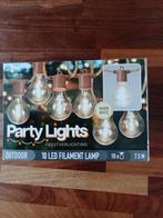 Party Lights - Feestverlichting 10 LED Filament Lampen, Tuin en Terras, Kunststof, Minder dan 50 watt, Overige typen, Nieuw