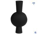 Vaas Kavandu metaal zwart., Ophalen, Overige materialen, Zwart, Zo goed als nieuw