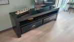 Zwart tv audiomeubel, Ophalen, Gebruikt, Teakhout, Minder dan 100 cm