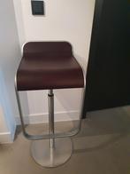 1 LAPALMA LEM barkruk/ donkerbruin eiken/ la palma, Huis en Inrichting, Barkrukken, Ophalen, 60 tot 90 cm, Zo goed als nieuw, 1 kruk