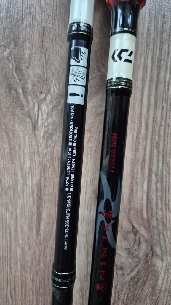 Daiwa Feeder 3.6m met Fox EOS 7000 molen, Watersport en Boten, Hengelsport | Karpervissen, Molen, Ophalen