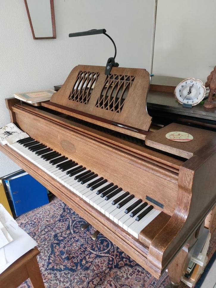 Ibach vleugel 1913 eikenhout, Muziek en Instrumenten, Piano's, Gebruikt, Vleugel, Bruin, Ophalen