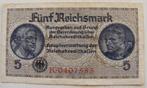 Duitsland 5 Mark 1939, Postzegels en Munten, Bankbiljetten | Europa | Niet-Eurobiljetten, Verzenden, Duitsland, Los biljet