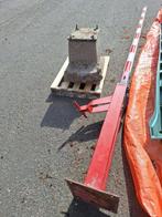 metalen slagboom, Tuin en Terras, Tuinpoorten, Ophalen, Gebruikt, 100 tot 150 cm, Schuifpoort