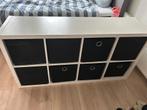 Kallax kast - vakkenkast (4x2) met mandjes, Huis en Inrichting, Ophalen, Gebruikt, 100 tot 150 cm, Minder dan 100 cm