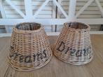 2 Dreams rattan lampenkapjes, Verzenden, Rond