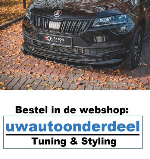 Maxton Design Skoda Karoq Spoiler Lip Splitter Styling, Auto diversen, Auto-accessoires, Nieuw, Verzenden