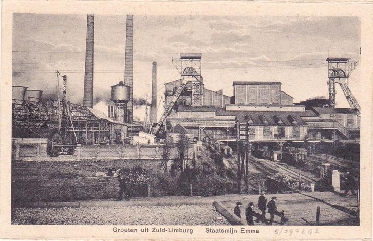 ZUID  -  LIMBURG   STAATSMIJN  EMMA, Verzamelen, Ansichtkaarten | Nederland, Limburg, Voor 1920, Ophalen of Verzenden
