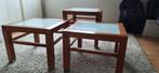 3 mooie tafeltjes aangeboden als bijzet of salontafel, Ophalen, 50 tot 100 cm, 50 tot 75 cm, Vierkant