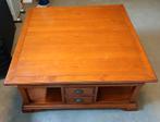 Engels antiek, salontafel van gelakt mahonie hout, Huis en Inrichting, Ophalen, Gebruikt, Vierkant, Engels antiek