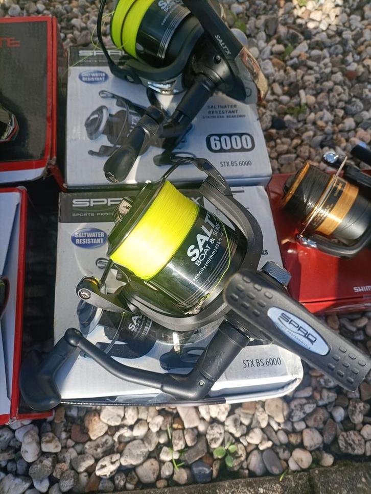 Z.g.a.n. Zeevis-molens SPRO, Watersport en Boten, Hengelsport | Zeevissen, Zo goed als nieuw, Molen, Ophalen of Verzenden