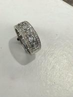 Witgouden ring met diamanten 1.00 crt, Wit, Ophalen of Verzenden, Zo goed als nieuw, 17 tot 18