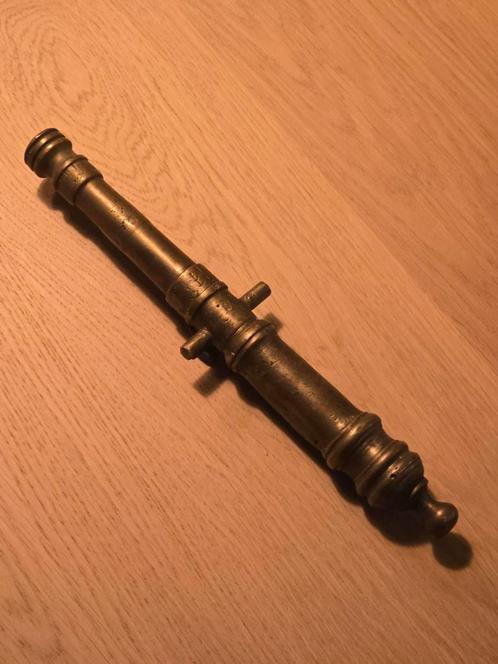 Prachtig zeer zeldzaam Bronzen saluutkanon, half 17e eeuw, Antiek en Kunst, Antiek | Koper en Brons, Ophalen of Verzenden