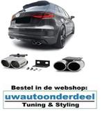 Uitlaat Sierstuk Ombouw Dummy S Line Look Voor Audi A3 8V S3, Verzenden