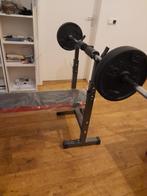 Complete Bench Press Set, Ophalen, Zo goed als nieuw, Buik, Fitnessbank