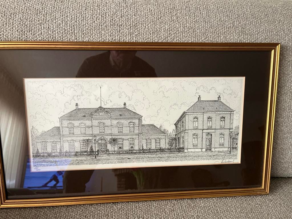 Pentekening Oud Gemeenteziekenhuis Breda 1900, Ophalen of Verzenden