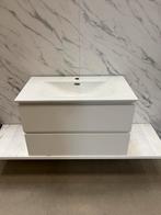 Wastafelmeubel 80x45 Wit Hoogglans