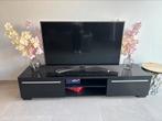 Tv meubel, Huis en Inrichting, Kasten | Televisiemeubels, Ophalen, Gebruikt, 100 tot 150 cm, Glas