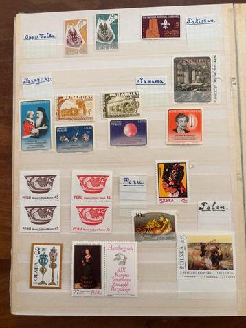 Buitenlandse postzegels. Peru, Polen, Paragua, Panama. beschikbaar voor biedingen