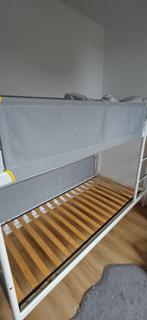 Gratis Staplebed Ikea - Vitval Wit/lichtgrijs 97x207cm, Ophalen, Eenpersoons, 160 tot 180 cm, Zo goed als nieuw