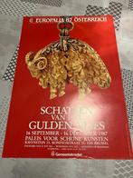 Vintage Poster Europalia 87 Osterreich , Schatten van het Gu, Verzamelen, Rechthoekig Staand, Deurposter of groter, Ophalen of Verzenden
