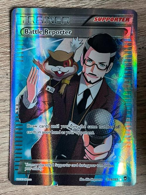 Battle Reporter - Furious Fists 109/111 - Pokemon Kaart, Hobby en Vrije tijd, Verzamelkaartspellen | Pokémon, Zo goed als nieuw