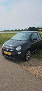 Fiat 500 0.9 Twinair C 2015 Zwart, Auto's, Voorwielaandrijving, 840 kg, Zwart, Origineel Nederlands