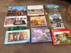 9 puzzels in een koop, Ophalen of Verzenden, 500 t/m 1500 stukjes, Zo goed als nieuw, Legpuzzel