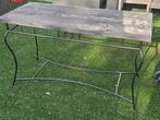 Sidetabel/ werkbank oppottafel 135 x 61 en 78 hoog mat zwart, Huis en Inrichting, Tafels | Sidetables, Ophalen of Verzenden, Zo goed als nieuw
